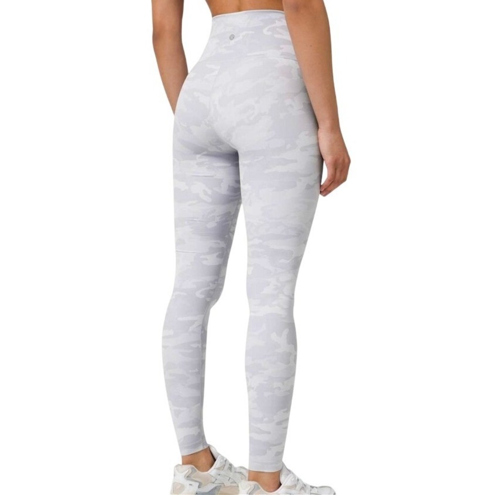Lululemon Align High Rise Pant Heritage Camo Gray White SIZE 4